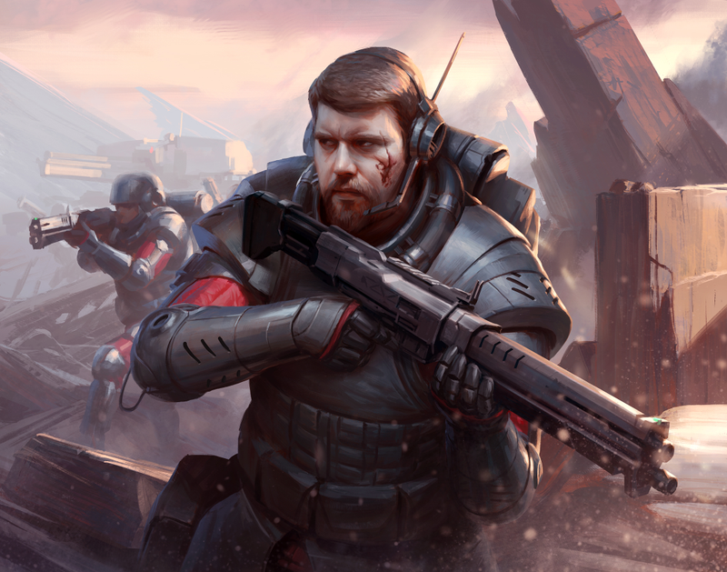 Sam Gregor-Stewart is the RPG Manager at FFG. This art appears in Twilight Imperium 4th Edition, as well as in the basic rules book of Genesys.